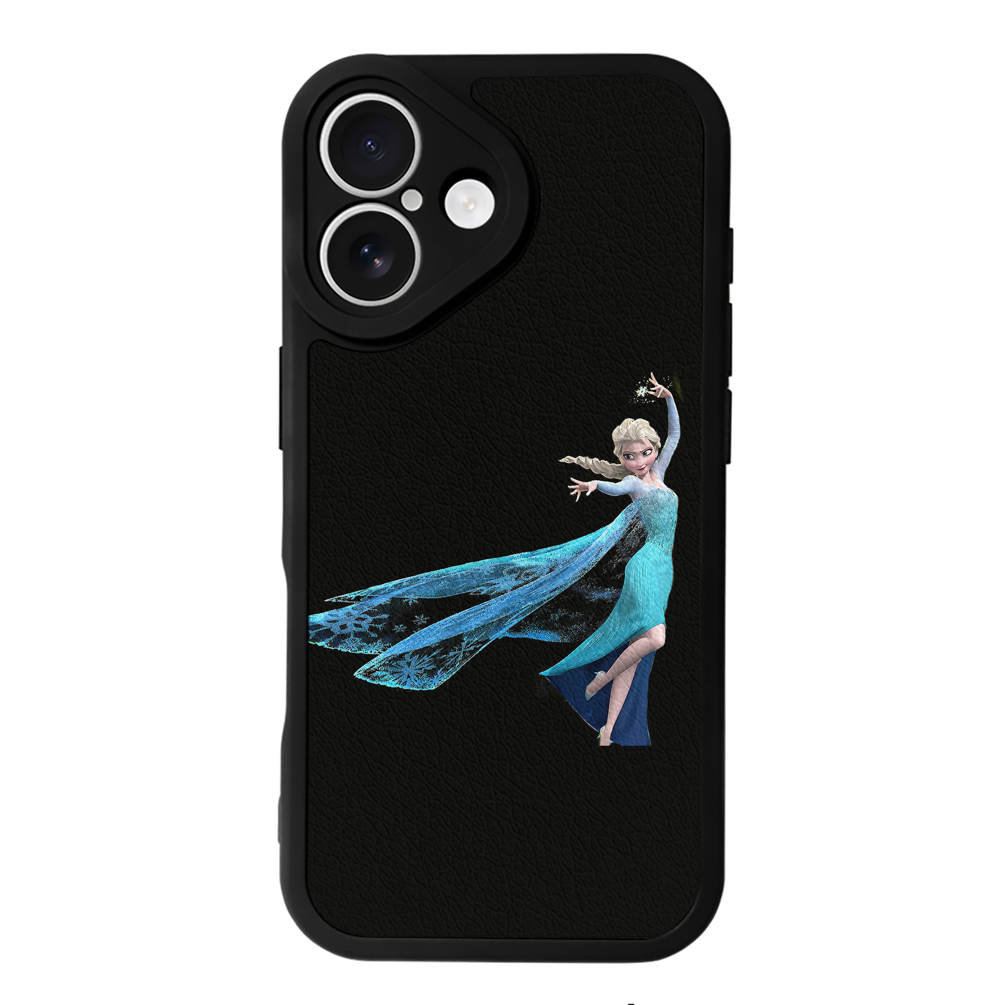 （画像用） アナと雪の女王 アンナ エルサ Frozen Anna Elsa 【iPhone 16シリーズ対応】シリコンスマホケース（レザー調） 材質：シリコン